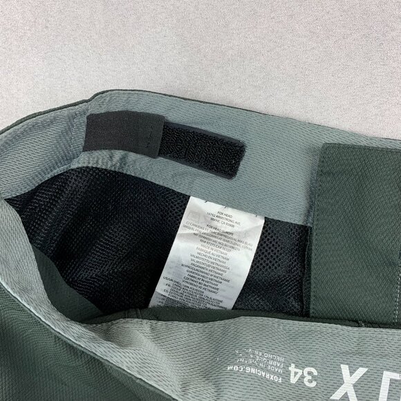 Fox Racing Men Ranger Shorts 34 Green Cargo Zip Pocket Mountain Biking Motocross - Picture 10 of 12